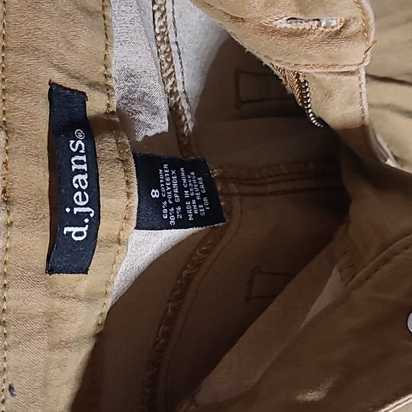 D Jeans Tan Stretch Skinny Jeans - Picture 2 of 6